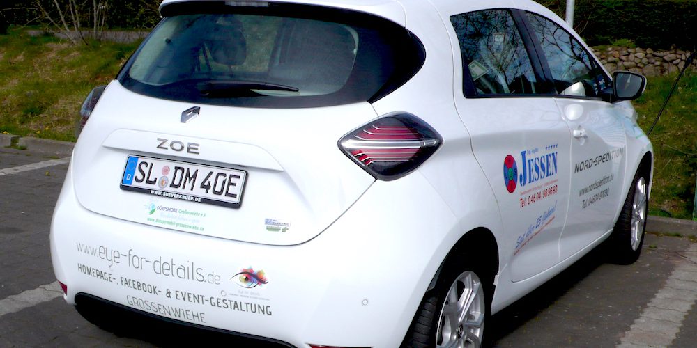 Dörpsmobil - Sponsoren hinten